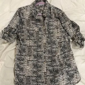 Calvin Klein leopard print top size Large